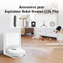 18 Accessoires pour Dreame L10s Plus Robot Aspirateur Laveur, 1 Brosses Principale, 4 Sacs à Poussière, 4 Filtre, 4 Chiffons de 