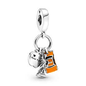 Breloque symbole de New York en argent sterling 925 compatible avec les breloques Pandora et beaucoup d'autres bracelets à brelo