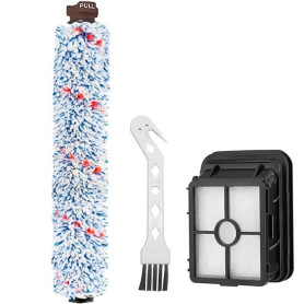 Rouleau de brosse de rechange et Filtre pour aspirateur eau et poussière Bissell CrossWave 1866 17132 2225N 2582N, 1 rouleaux de