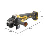 DEWALT - Meuleuse XR 18 V - 125 mm brushless - 9000 trs/min - arrêt du disque en moins de 2 secondes - DCG405NT-XJ