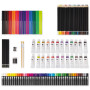Artina 127pcs Set de Peinture XXL avec Coffret en Bois FSC® Bologna – Acrylique, Aquarelle, Crayons de Couleur, Crayons Pastel &