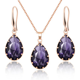 Linawe Ensemble de bijoux, bijoux de mariée, bijoux de mariage, bijoux de mariée, boucles d'oreilles suspendues et pendentifs, c
