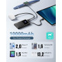 INIU Batterie Externe, Ultra Petit 10000mAh 45W PD3.0 QC4.0 Power Bank, Batterie Portable USB C Input & Output, Charge Rapide Po
