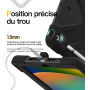 BRAECN pour Coque iPad 9ème/8ème/7ème Génération 10,2 Pouces 2021/2020/2019, Étui de Robuste avec Film Protection, Porte-Stylet,