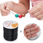 Fils de Perles Élastiques 100M Fil Elastique pour Bracelet 1.0mm Fil Extensible Élastique Noir pour Fabrication de Bracelet Bijo