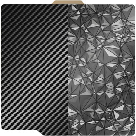 YOOPAI Bambulab Plaque d'impression Double Face texturée Pet + PEO 257 x 257 mm - Lit d'impression magnétique en Acier à Ressort