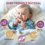 akolik Anneau de Dentition pour Bébé, Hochets de Dentition en Silicone Jouet de Dentition, Accessoires d'Allaitement Sans BPA po