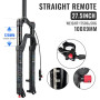 NANLIO Fourches de suspension de vélo 26/27,5/29" MTB Air Fork Réglage du rebond à distance Droite Fourche de montagne pour vélo