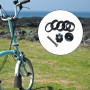 MEISO 8 pièces Bicyclette Entretoise Potence Bouchon Guidon 1 1/8" Entretoise de Direction en Aluminium Rondelles de Potence pou