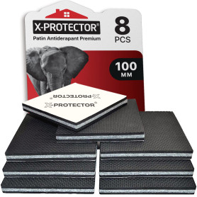 Patin antiderapant X-PROTECTOR - 8 pcs 100 mm Patin Caoutchouc Premium - Patins Antidérapants Autocollants - Patin en Caoutchouc