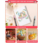 YITHINC Feutres Paillettes, Cadeau Fille 4-12 Ans, 12 Couleurs Stylo Paillette Marqueur Magique pour Anniversaire, Peinture, Bri
