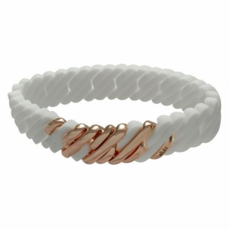 Bracelet TheRubz 100170 Blanc Rose Silicone Acier inoxydable Rosé Acier/Silicone 25,99 €