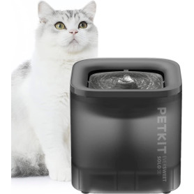 PETKIT CYBERTAIL Fontaine à Eau pour Chats, avec Pompe à Eau sans Fil, Moins de 25dB, Filtre 3.0, Equipé de Lumières LED, Capaci