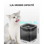 PETKIT CYBERTAIL Fontaine à Eau pour Chats, avec Pompe à Eau sans Fil, Moins de 25dB, Filtre 3.0, Equipé de Lumières LED, Capaci