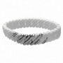 Bracelet TheRubz 100409 Blanc Silicone Acier inoxydable Argenté Acier/Silicone ( 25,99 €