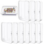 10 pièces Boite Rangement Carte, 10,5 x 7,5 x 2,5 cm Petite Boite Plastique, Rangement Carte Rectangulaire En Plastique Transpar