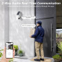 GALAYOU Camera Surveillance WiFi Exterieure sans Fil Batterie - Panneau Solaire, 2K Camera Solaire Exterieur 2,4GHz, Alerte Inst