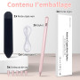 Stylet iPad, Pencil iPad, Stylo pour iPad (2018-2025), Stylet Tablette iPad avec Chargement Rapide, Aspiration Magnétique, Compa