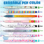 VyxStelyndric Lot de stylos gel-effaçables - Noël Erasable Ink Pens avec encre effaçable thermosensible, une variété de couleurs