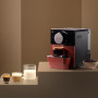 Cecotec Machine à Café Superautomatique Compacte Cremmaet Cube Rouge. 1350W, Professionnelle, Système de Pressage, Pré-Infusion,