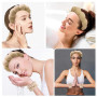 DRESHOW Bandeau Spa pour le Lavage du Visage Set de Poignets éponge doux en Tissu éponge pour le Maquillage et Les Soins de la P