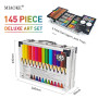 MIAOKE 145 PCS Set de Dessin Enfant, Boîte de Peinture pour Enfants, Méga Boîte en Aluminium de et Kit de Dessin