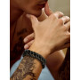 FaithHeart Chaîne Bracelet Homme en Acier Inoxydable 19/21/23 cm - Grosse Gourmette à Maille Cubaine de 8/12/17 mm - Bijou Punk 