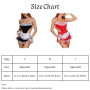 ROSVAY Costume de Soubrette Sexy Dentelle, Lingerie Cosplay Femme de Ménage Coquine, Uniforme Femme de Chambre Hot Dos Nu, Babyd