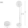 AKTIVE Ventilateur Sans Fil, Compact Pliable, 19,7X19,7X19,7X97,5 cm, 4 Modes d'Air, Durée 2-6 Heures, Tube Télescopique 36-83 c