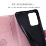 RankOne Étui Portefeuille en Cuir pour Samsung Galaxy A54 5G (6.4" inches), avec Porte-Cartes Rose Pattern Design Cover Coque Ho