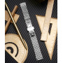 BINLUN Bracelet de montre en acier inoxydable à mailles ultra fines Bracelet de montre poli Bracelets de montre de remplacement 