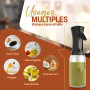 PORTENTUM Pulvérisateur d'huile Premium pour cuisine et friteuse d'air 300 ml Spray Cuisine Anti-goutte, Huile en verre avec dis