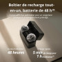 DJI Mic Mini (2 TX + 1 RX + Boîtier de Recharge), Ultra-léger, Audio de HQ, 48 h d’Utilisation, Annulation du Bruit, Limite Auto