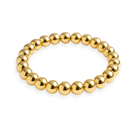 GD GOOD.designs EST. 2015 Anneau antistress en acier inoxydable perles 3 mm | Bagues élastiques anti-anxiété en or 18K, or rose 