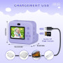 Appareil Photo Enfant, Appareil Photo Instantané 2.4" Écran avec Papier d'impression et Carte 32GB, Mode Video et Selfie, Jouet 