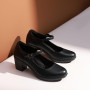DREAM PAIRS Escarpins Femme Mary Jane Chaussures à Talon Haut Classiques Escarpin à Bout Rond Confortable,Size 36,Noir,SDPU2231W
