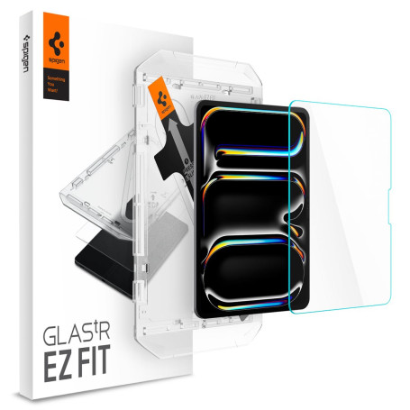 Spigen Glas.tR EZ Fit Verre Trempé compatible avec iPad Pro 11 Pouces M5 (2025) / M4 (2024), 1 Pièce, Kit d'installation inclus,