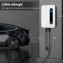 7KW Chargeur Voiture Electrique, Type 2 EVSE Recharge Voiture Electrique avec écran Numérique (IEC 62196-2, 32A, 6m), Monophasé 