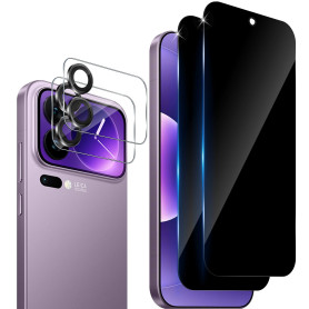 Aerku 2 Pièces Anti-Espion Protecteur D'écran pour Xiaomi Mi 17 Pro Max, Privacy Verre Trempé, 2 Pièces Vitre Écran Arrière et C