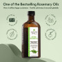 Nature Spell Huile de romarin pour cheveux et cuir chevelu avec applicateur d'huile capillaire, huile de romarin pour la croissa