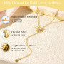 RIXERKOC Collier Longue en Y pour Femme, Colliers Lariat Plaqué Or 14k avec pendentif en Forme de Soleil Collier en Cristal or e