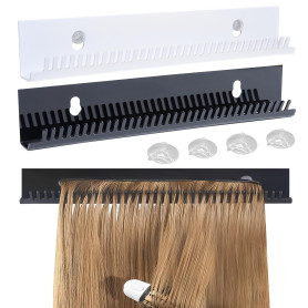 MZSX 2 pcs Support d'extension de cheveux, présentoir de couleurs de cheveux en acrylique, pour tresser les cheveux, organisateu