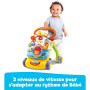 VTech - Super Trotteur Parlant Bébé Pliable Orange, Tableau d'Éveil Détachable, Jouet d'Activité et de Développement, Apprentiss