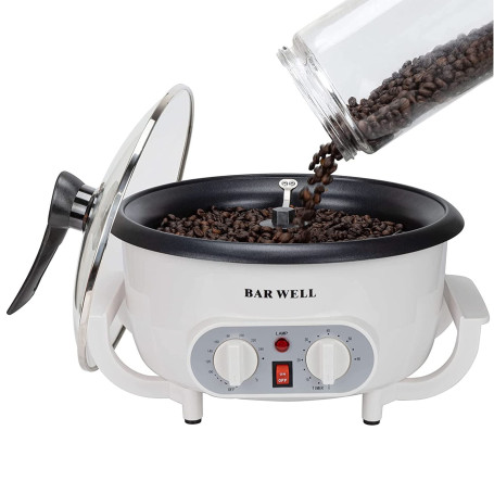Machine à Torréfier les Grains de Café SHILINTONG, Torréfacteur Électrique pour Café, Noix, Cacahuètes, 750g, 220V 1200W, Revête