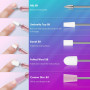 Lot de 26 Embout Ponceuse Ongles, 3/32" Professionnels Embouts en Céramique/Diamant pour Lime à Cuticules pour Ponceuse à Ongles