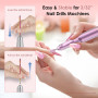 Lot de 26 Embout Ponceuse Ongles, 3/32" Professionnels Embouts en Céramique/Diamant pour Lime à Cuticules pour Ponceuse à Ongles