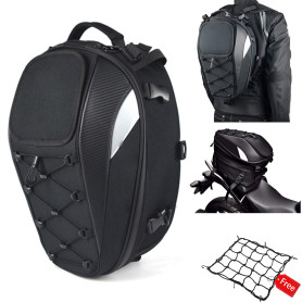 RYITGO Sac à Dos et Sac de siège de Moto - Double Usage - Sac à Dos et Sac à Bagages étanche pour Casque de Moto.