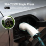 EIDYBOX Type 2 Wallbox pour Vehicule Electrique, 7,2KW Monophasé 32A Borne de Recharge avec Câble de 6M, Station de Recharge pou