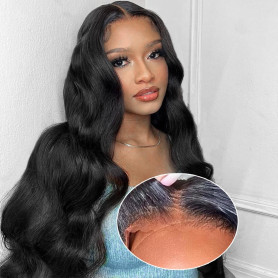 Perruque Bresilienne Cheveux Humain Sans Colle 4x4 HD Lace Perruque Femme Naturelle Brésilien Wear and Go Glueless Wig Human Hai