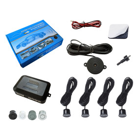 Radars de recul sonore Vega® Marque Française homologué 4 capteurs Noirs